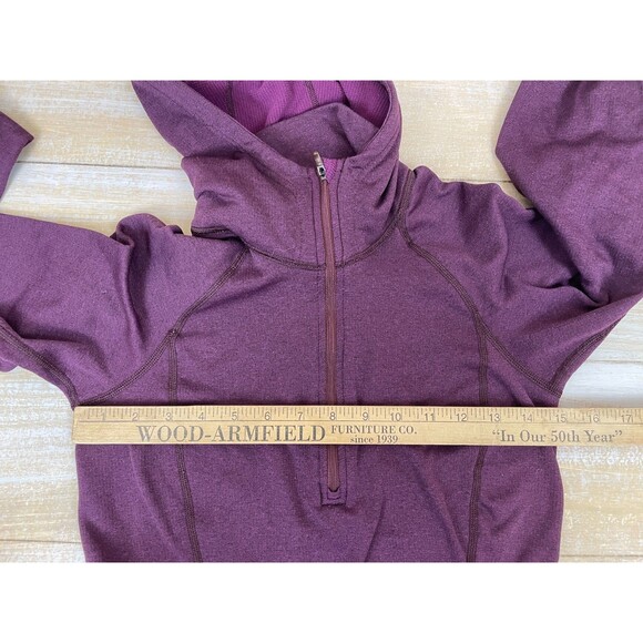Patagonia Performance Baselayer Capilene Zip Pullover Hoodie Women’s S Purple - Picture 7 of 10